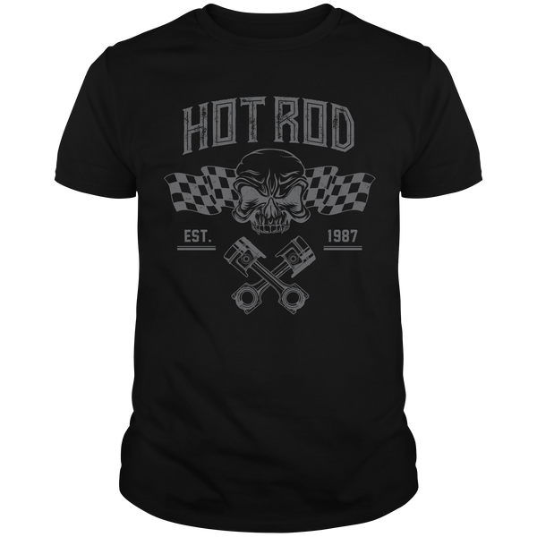 HR053 Scull Hot Rod T-Shirt