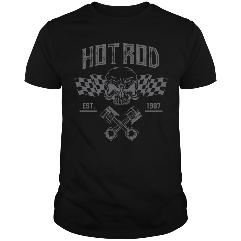 HR053 Scull Hot Rod T-Shirt