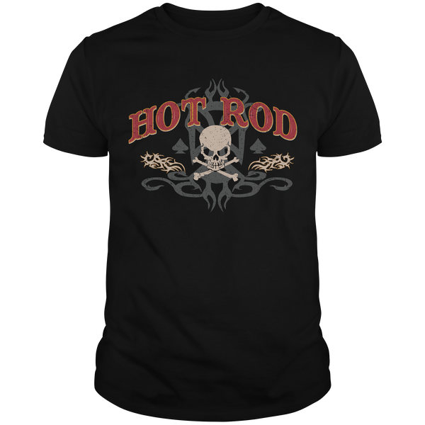 HR058 Scull 2 Hot Rod T-Shirt