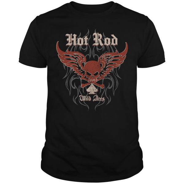 HR064 Scull wings  Hot Rod T-Shirt