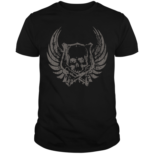 HR104 Scull wings Hot Rod T-Shirt