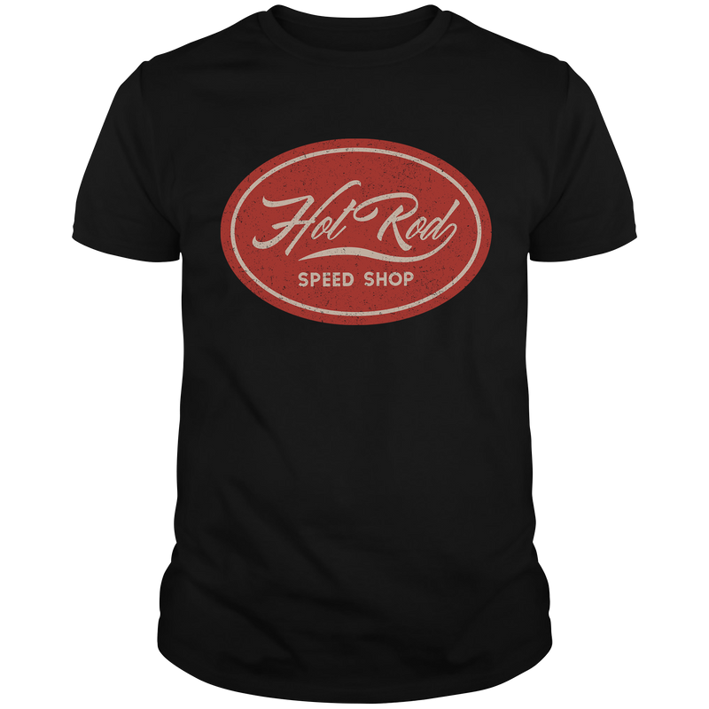 HR052 Red Emblem Hot Rod T-Shirt