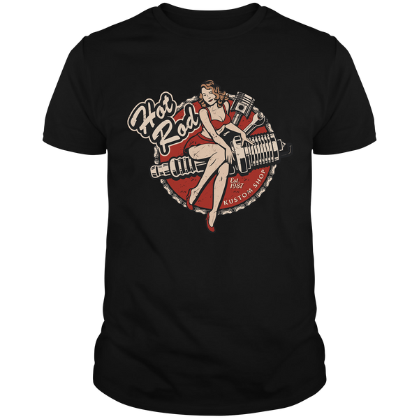 HR122 Hot Girl Hot Rod T-Shirt