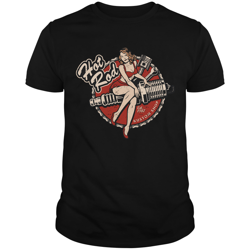 HR122 Hot Girl Hot Rod T-Shirt
